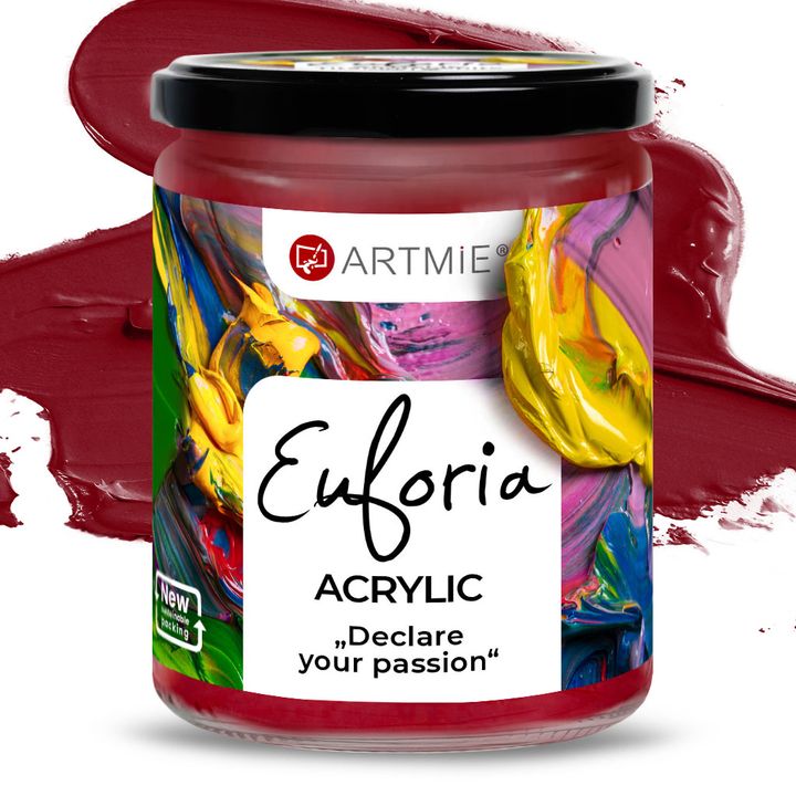 Farba akrylowa ARTMIE Euforia 430 ml – 256 kadmowa czerwona