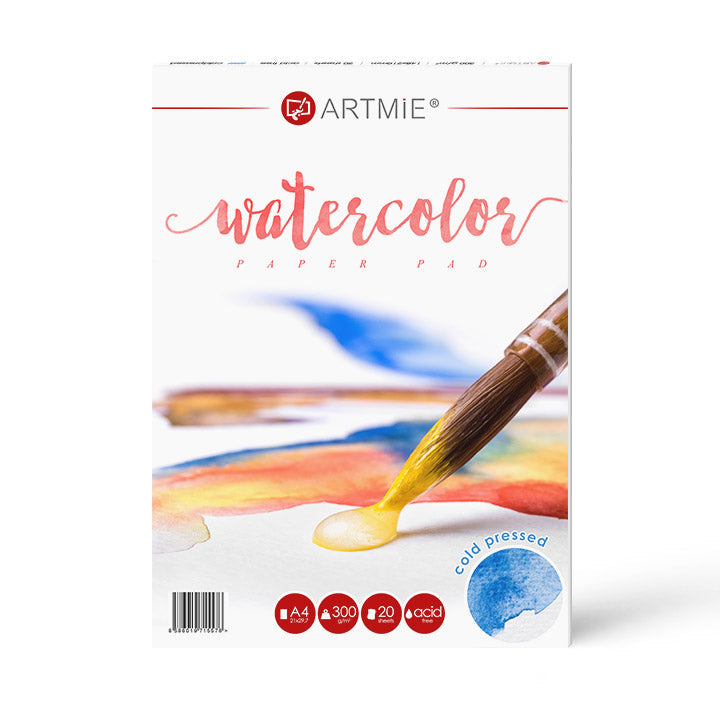 Blok papierów akwarelowych ARTMIE cold press — 20 arkuszy