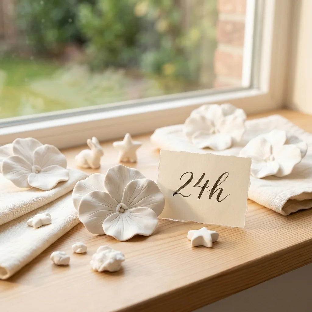 Gotowy projekt z Cloudy Clay schnie na powietrzu 24 godzin