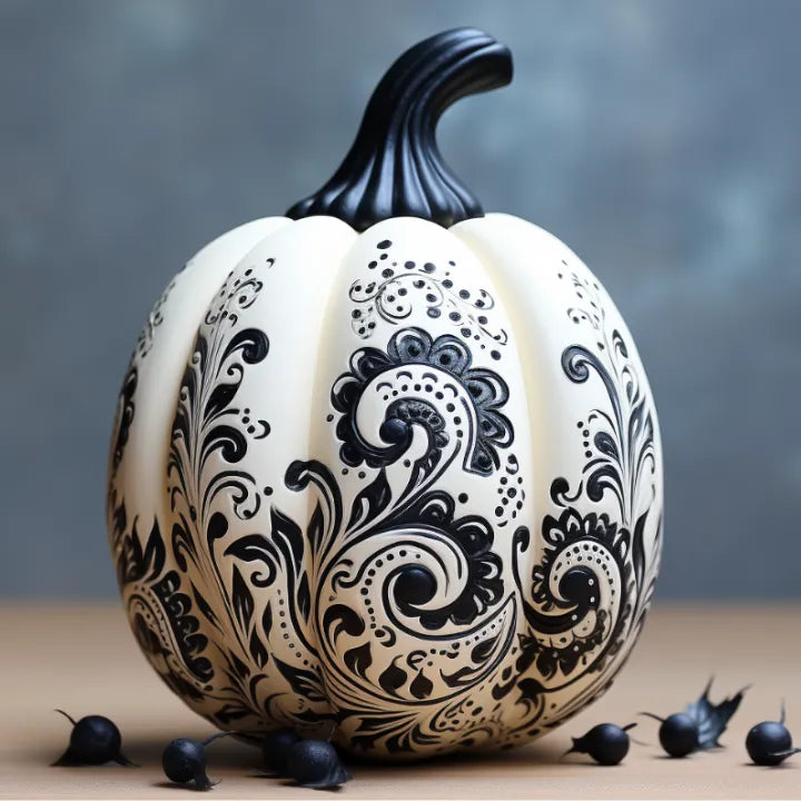 Jak pomalować dynię techniką Zentangle?