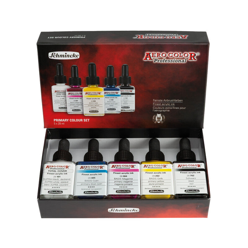 Zestaw farb Schmincke AERO COLOR, 5 x 28 ml, kolory podstawowe