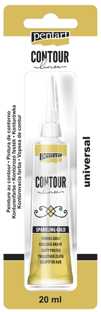 Farba konturowa PENTART - 20 ml – sparkling gold