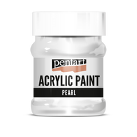 Perłowa farba akrylowa Pentart 230 ml - biała