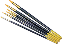 Zestaw pędzli do konturowania / 6-częściowy – pointed, 6 pcs/pack, sizes 2,4,6,8,10,12