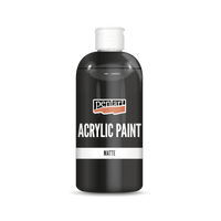 Matowa farba akrylowa Pentart 500 ml czarna