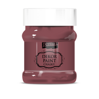 Dekoracyjna farba kredowa Chalky Pentart - 230 ml – Burgundy red