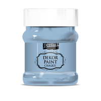 Dekoracyjna farba kredowa Chalky Pentart - 230 ml – flax-blue