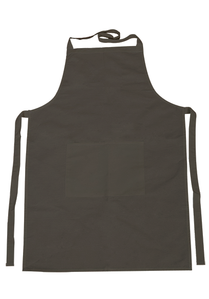Bawełniany fartuch z kieszonką - 70cm x 75cm – cm black