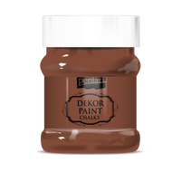 Dekoracyjna farba kredowa Chalky Pentart - 230 ml – brown
