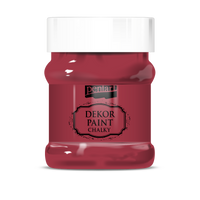 Dekoracyjna farba kredowa Chalky Pentart - 230 ml – cardinal-red