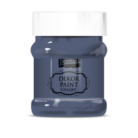 Dekoracyjna farba kredowa Chalky Pentart - 230 ml – indigo
