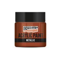 Farba akrylowa metaliczna - 50 ml – red copper