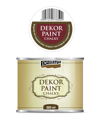 Dekoracyjna farba kredowa Chalky Pentart 500 ml – Burgundy red