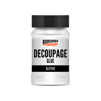 Klej i lakier do decoupage z brokatem Pentart - 100 ml