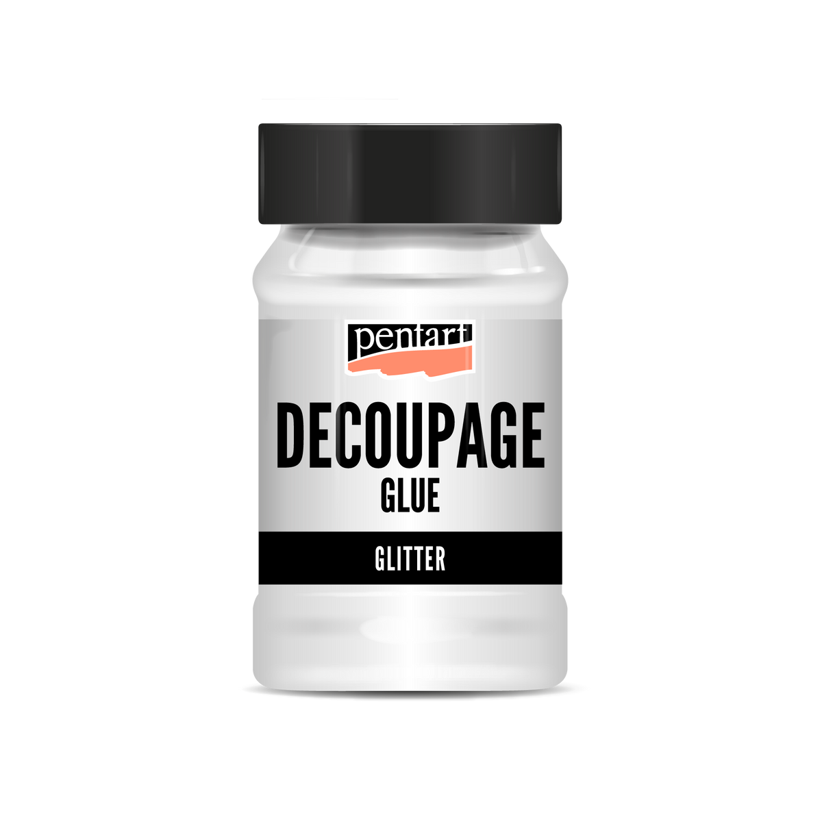 Klej i lakier do decoupage z brokatem Pentart - 100 ml
