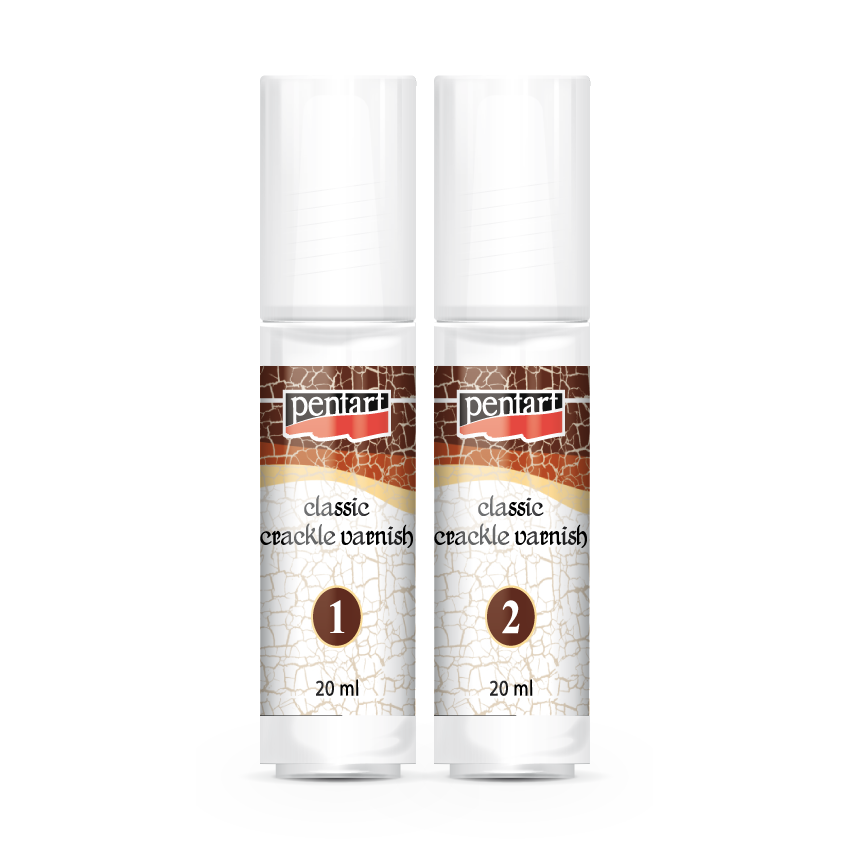Lakier do spękań Pentart klasyczny, dwuskładnikowy, zestaw 20 ml