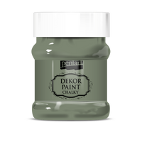 Dekoracyjna farba kredowa Chalky Pentart - 230 ml – khaki green