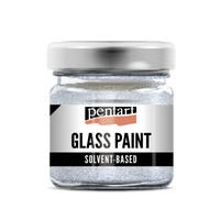 Farba do szkła PENTART - 30 ml – sparkling silver