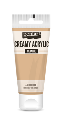 creamy acrylic metallic 60 ml – antyczne złoto