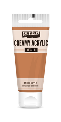 creamy acrylic metallic 60 ml – antyczna miedź