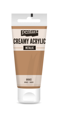 creamy acrylic metallic 60 ml – brązowy