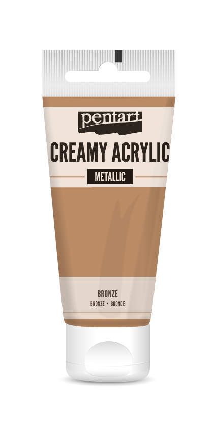 creamy acrylic metallic 60 ml – brązowy