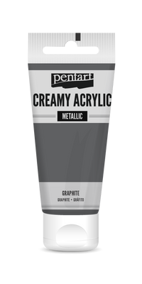 creamy acrylic metallic 60 ml – grafitowy