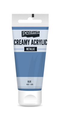 creamy acrylic metallic 60 ml – niebieski