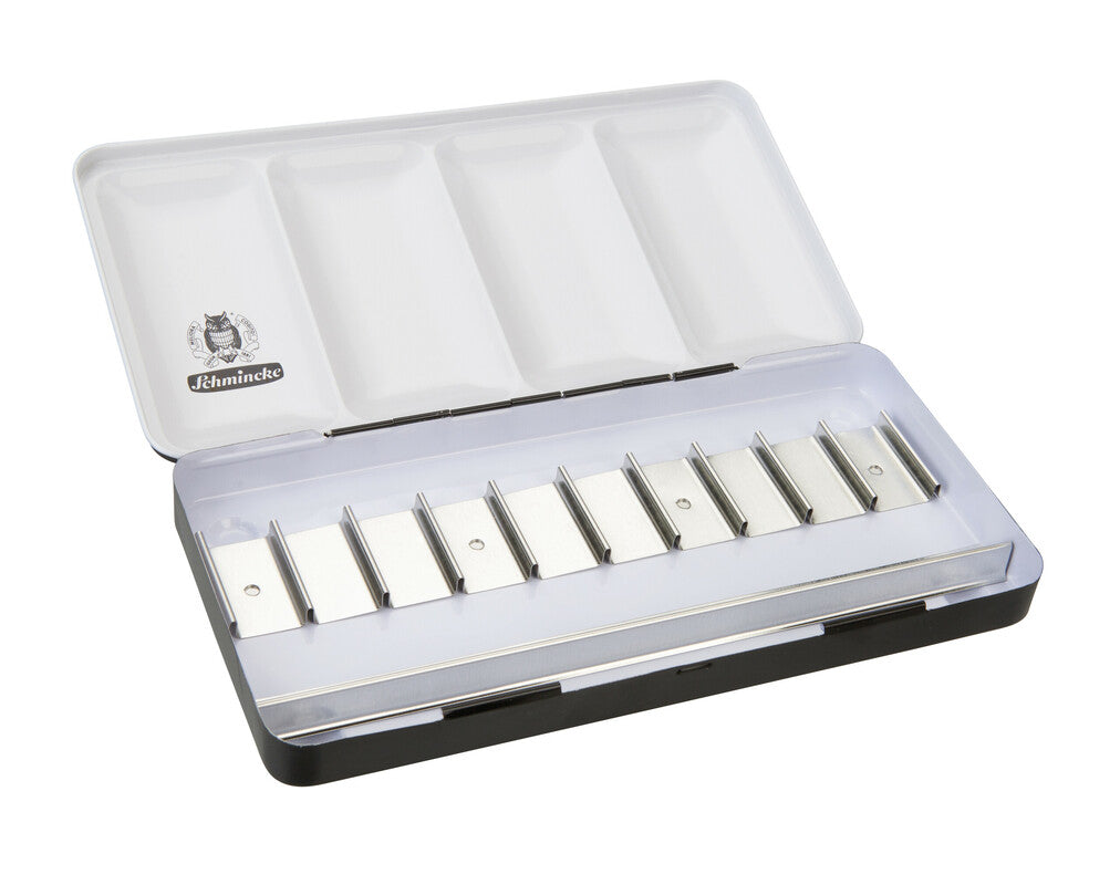 Metalowa pusta kasetka Schmincke na 10 tubek x 15 ml