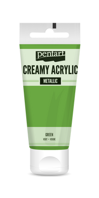 creamy acrylic metallic 60 ml – zielony