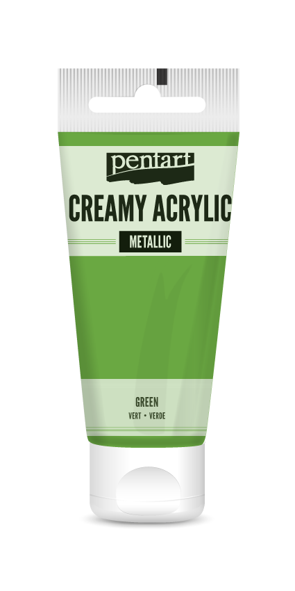 creamy acrylic metallic 60 ml – zielony