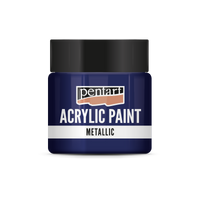 Farba akrylowa metaliczna - 50 ml – cobalt blue
