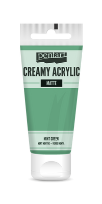 Kremowa farba akrylowa matowa Pentart 60 ml – mint green