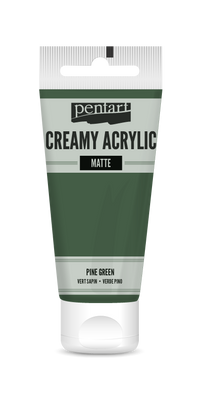 Kremowa farba akrylowa matowa Pentart 60 ml – pine green
