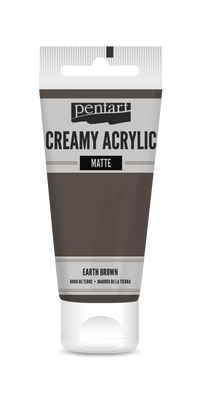 Kremowa farba akrylowa matowa Pentart 60 ml – earth brown