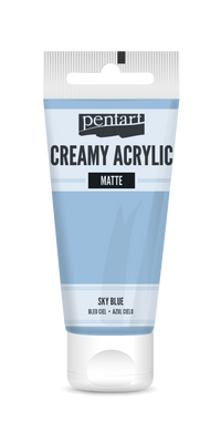 Kremowa farba akrylowa matowa Pentart 60 ml – sky blue
