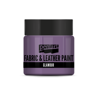 glamour fabric & leather paint 50 ml – srebrzysty fiolet