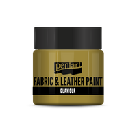glamour fabric & leather paint 50 ml – złoty