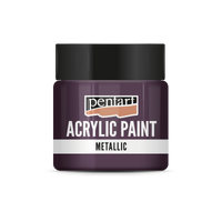 Farba akrylowa metaliczna - 50 ml – eggplant