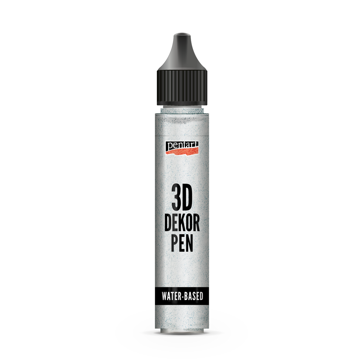 Pentart 3D Decor pen brokatowy pisak dekoracyjny 30 ml srebrny