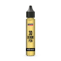 Brokatowy pisak 3D Pentart 3D Decor Pen - złoty, 30 ml