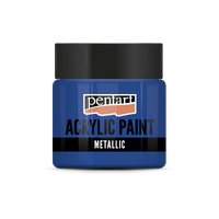 Farba akrylowa metaliczna - 50 ml – blue