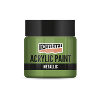 Farba akrylowa metaliczna - 50 ml – green