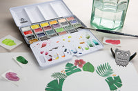 Schmincke AKADEMIE Aquarell pusta metalowa kasetka na akwarele, 24 x cała kostka