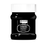 Dekoracyjna farba kredowa Chalky Pentart - 230 ml – ebony