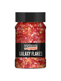 Płatki dekoracyjne Pentart Galaxy Flakes Ida red-gold min. 15 g