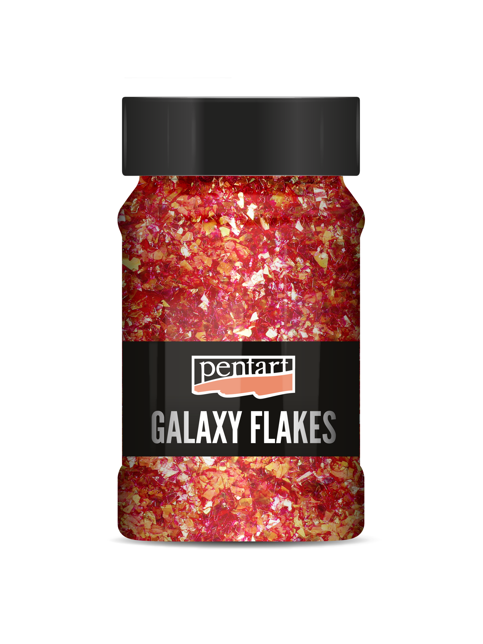 Płatki dekoracyjne Pentart Galaxy Flakes Ida red-gold min. 15 g