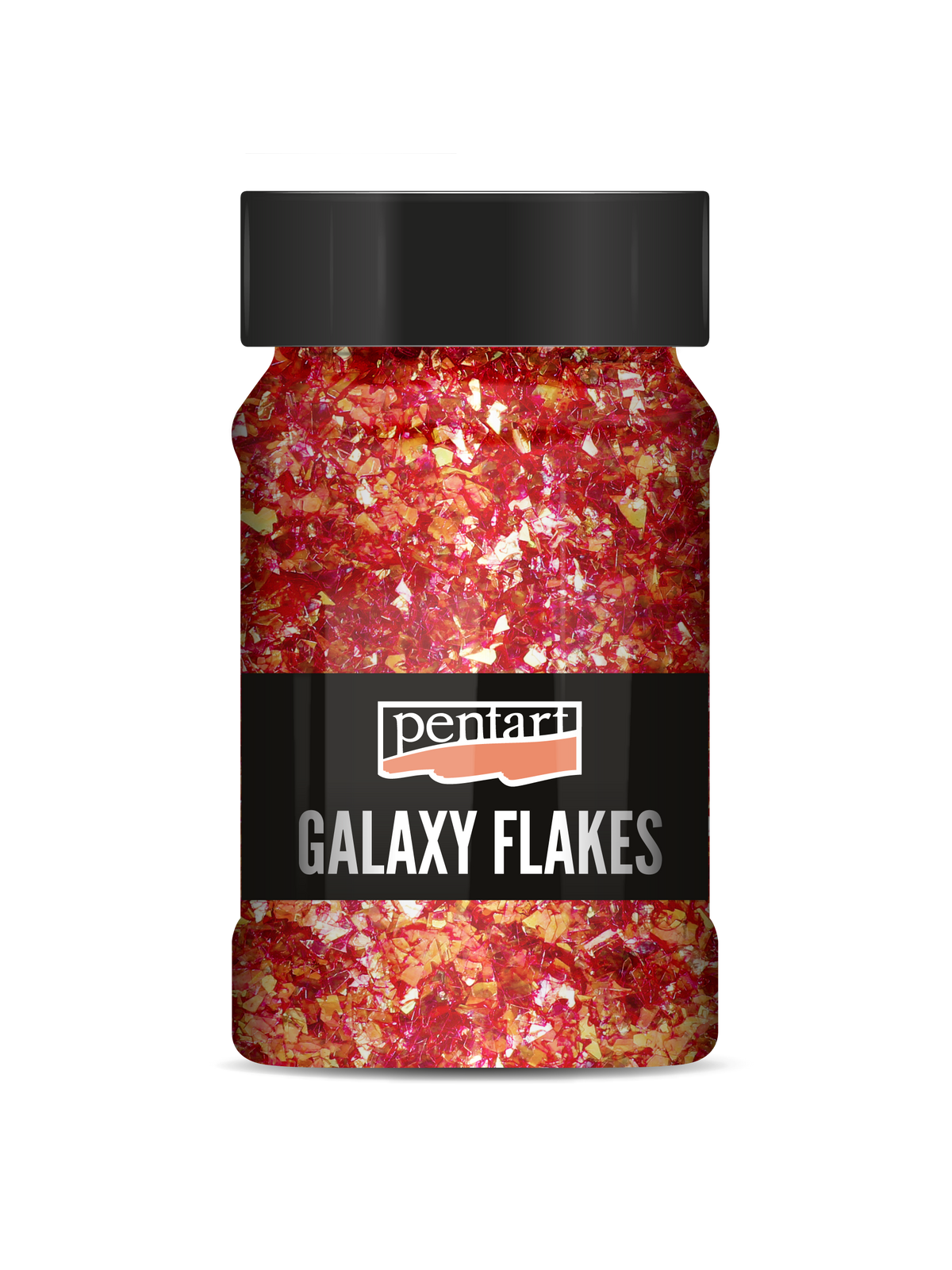 Płatki dekoracyjne Pentart Galaxy Flakes Ida red-gold min. 15 g