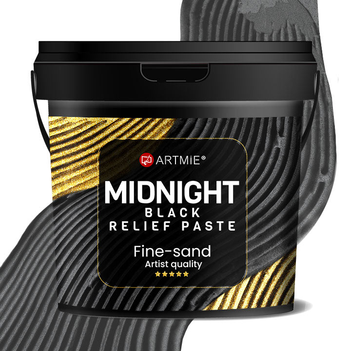 3D czarna pasta reliefowa ARTMIE Midnight | różne gramatury | Artmie