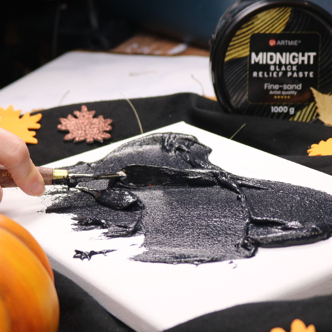 3D czarna pasta reliefowa ARTMIE Midnight | różne gramatury